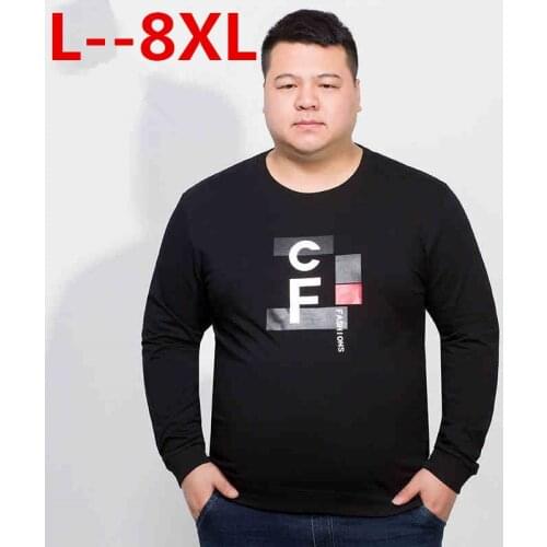 XL- 8XL Funny Design Fitness Tee Shirt Men Bodybuilding Long Sleeve Male Brand T Shirt Casual Shirt Cotton Tops Crossfit Tees