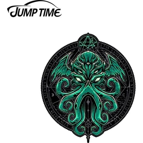 JumpTime 13 x 11.8cm For Great Cthulhu Personality Stickers Vinyl Car Sticker Car Accessories Refrigerator Decals Waterproof