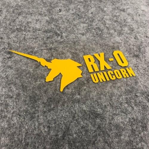 Classic Cartoon Anime Auto Window Body Door Stickers Car Styling Viny Decals for warrior RX-0 Unicorn