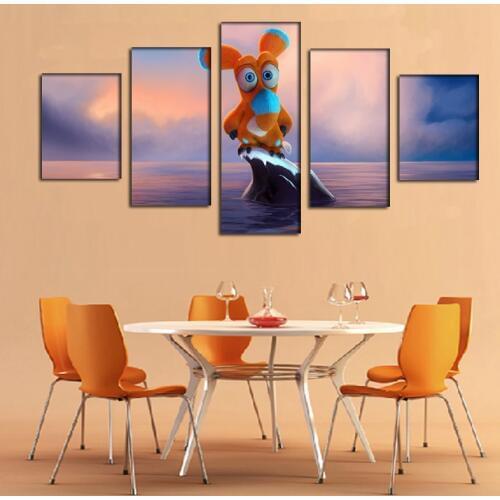 2016 New up noj uplyl ooops noah is gone multfilm more oil painting on canvas for all Art Picture Unframed gift free shipping