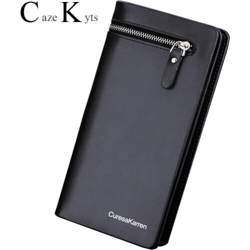 2020 new wallet mens long zipper clutch bag Korean mens bag small handbag boutique wallet men