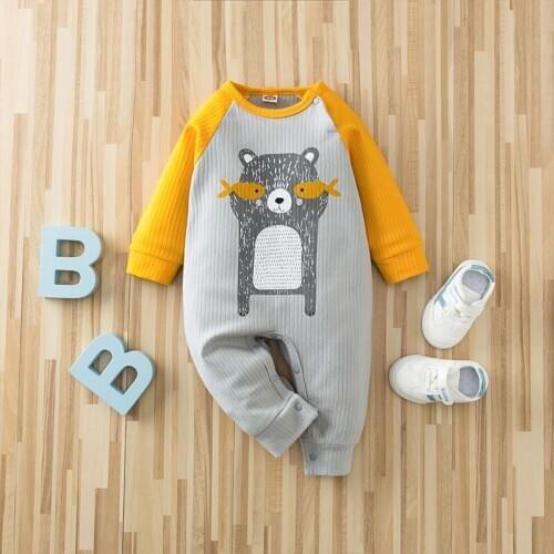 2020 TALLOLY new spring and autumn boys' clothes one-piece long-sleeved climbing clothes newborn autumn cute romper