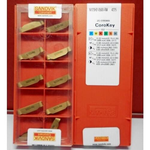 ORIGINAL 10PCS CARBIDE INSERT N123H2-0500-RM4225
