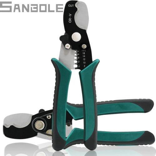 8 inch Stripping pliers Hardware tools multi-function Cable stripping Electrical stripper Manual Croppers Snips Clippers