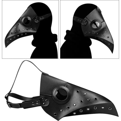 Adjustable Plague Doctor Mask Breathable Halloween Party Dance