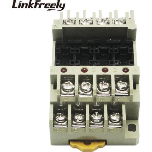 G6B-4BND grey Relay Socket Base Integrated 4 roads Relay Socket Holder Relay Mounting base For G6B-1174P -FD-US mini relay