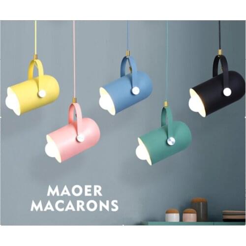 Nordic macaron color chandelier
