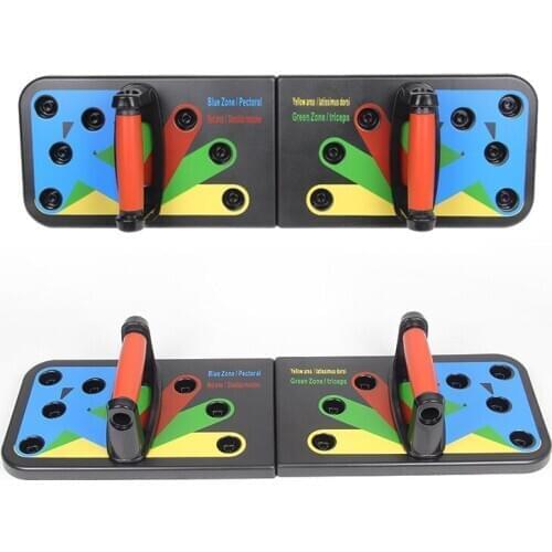 Push-up Rack Folded Board Set Abdominales Bar Multi-Function Fitness Home Gym Chest Muscle Grip Training and Exercise Equipment