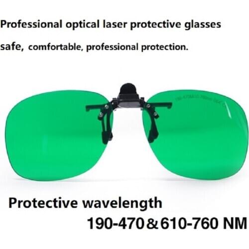 NM 635/650NM 355/435/450 for wide spectrum absorption laser protective glasses clip