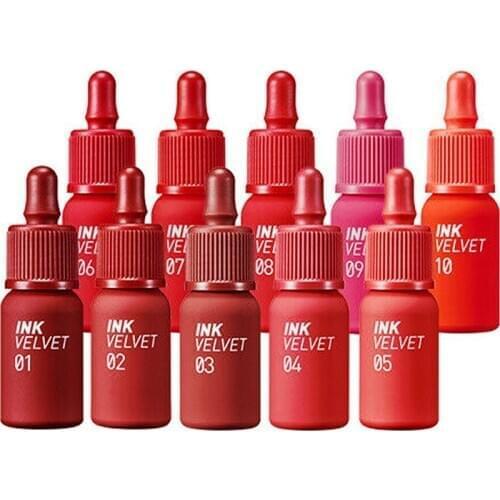 PERIPERA Ink The Velvet (AD) 4g 10 Color Liquid Lipstick Matte Makeup Waterproof Tint Long Lasting Lip Gloss Korea Cosmetic 1pcs