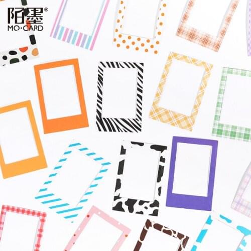 15 pcs Photo Sticker + 8pcs Sticker Cows Zebara Strawberry Photo Frame DIY stickers