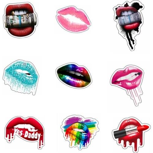 Lips Planar Resin With Holes Money Flatback Chaims DIY Craft For Keychain Bracelet Accessories Earring 30pcs