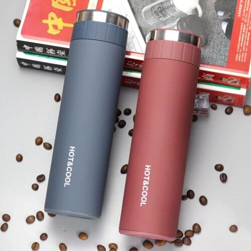 500ML Stainless Steel Sports Bottle Portable Mug Stainless Steel Bottle Termos A Cafe Vacuum Bottle