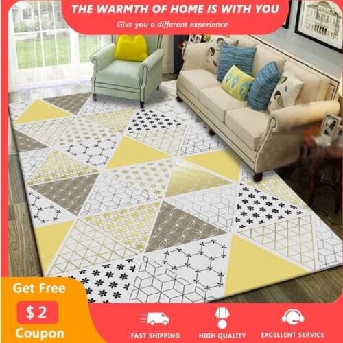Geometry Printed Large Rugs 120x160cm Nordic Brief Carpets in the Bedroom Non-slip Washable Area Rug Living Room Decor Carpet