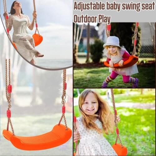 Baby Childrens Toys Indoor Outdoor Garden Swing Seat U-shaped Adjustable Rope Plastic Candy Color Indoor Sports High Quality