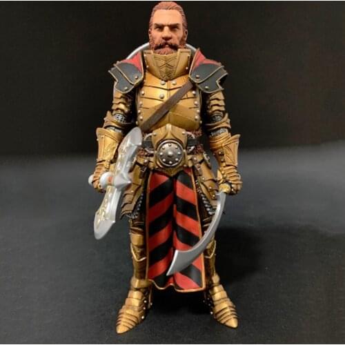 Knight Mythic Legion Flame Demon Wave Iron Lion Legion Golden Armor General Magnus 7’’action figure model toy