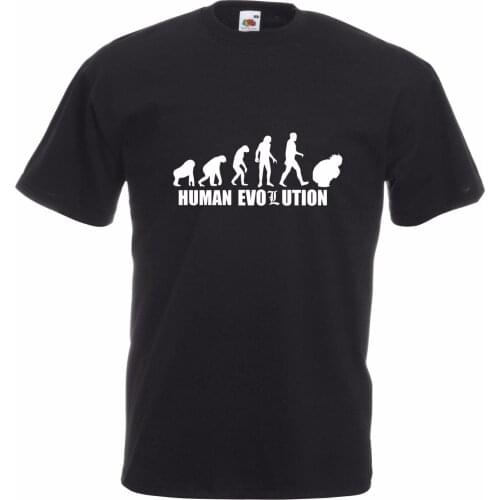 100% Cotton Print Mens Summer Death Note Human Evolution T-shirt Manga Anime Ryuk Light Yagami Tee Shirt