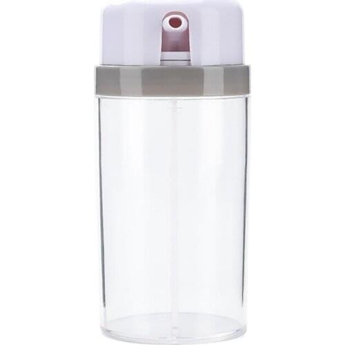 Kitchen Rotating Two-In-One Transparent Seasoning Bottle Household Plastic Jar Seasoning Storage Bottle Leak-Proof Oil Pot