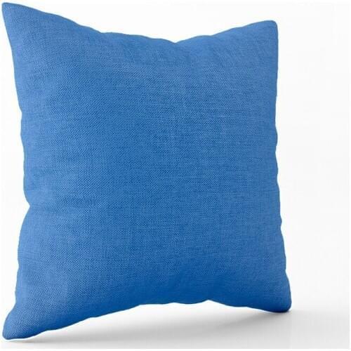 Linen pillow simple European soft solid color pillowcase