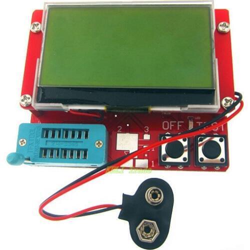 Small 12864 LCD Transistor Tester Capacitance ESR Meter Diode Triode MOS LCR NPN