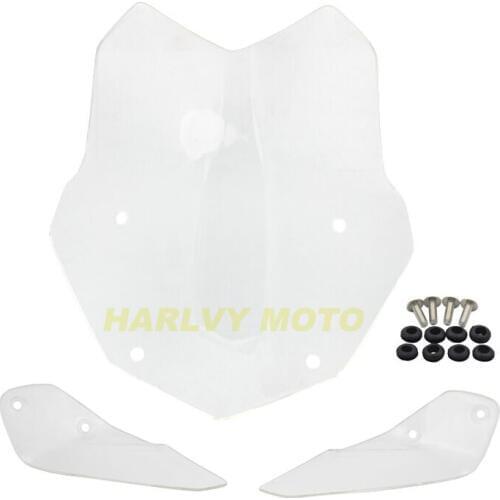 Motorcycle ABS Plastic Front Windshield + Side WindScreen Deflectors for BMW K50 R1200GS ADV 2013 2014 2015 2016