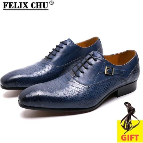 Men Leather Shoes Snake Skin Prints Mens Business Dress Classic Style Brown Black Lace Up Pointed Toe Shoes For Men Oxford Shoes