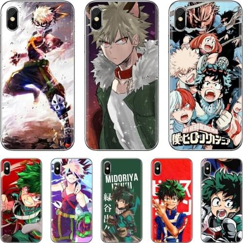 Soft TPU Covers My Hero Boku no Hero Academia deku For Samsung Galaxy A10 A40 A50 A70 A3 A5 A7 A9 A8 A6 Plus 2018 2015 2016 2017