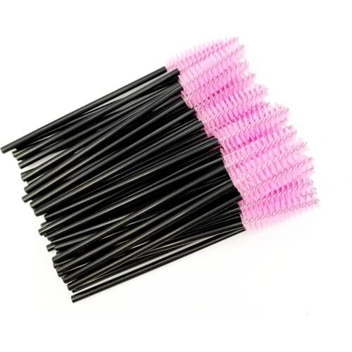 50pcs Mascara Wand Applicator Spoolers Eye Lashes Cosmetic Brushes Set Makeup Tools Eyelash Extension Disposable Eyebrow Brush