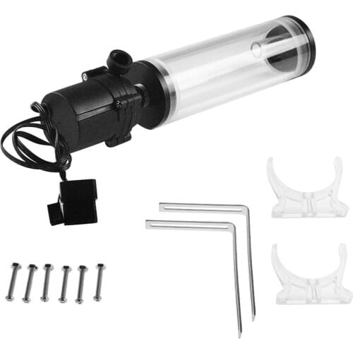 DC12V CPU Water Cooling Pump Water Tank G1/4 Thread XHC8+160mm Cylinder Heatsink Radiator Kit For Computer PC Case