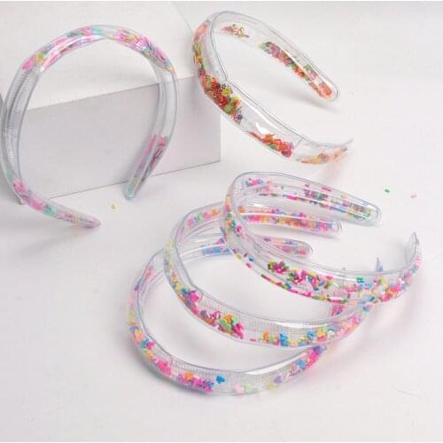 20pc/lot Kids' bling bling sequin Quicksand headband childrens lovely glitter bowknot hair hoop Women Girls hair accessories