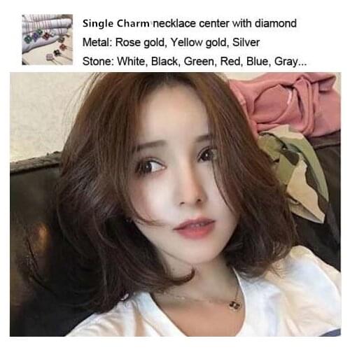 Elegant Vintage Single Charm Pendant Necklace Women With Stone In Center 100% Sterling Silver Set Real Stone Top Quality Gifts