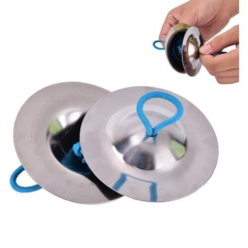 Percussion Musical Instrument Belly Dancing Silver Finger Cymbals Musical Instrument Parts & Accessories
