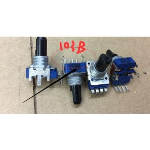 ALPS type potentiometer B10K, 103BK 15mm lines 4 feet