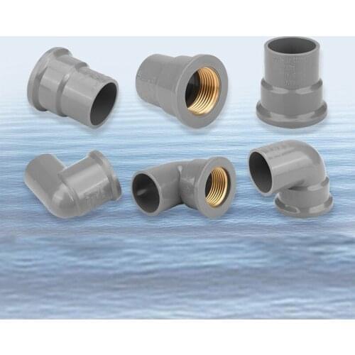 1/2" 3/4" 1" PVC Connector 90Degree Water Supply Pipe Elbow H-quality Plastic Joint Garden Irrigation Water Pipe Fittings