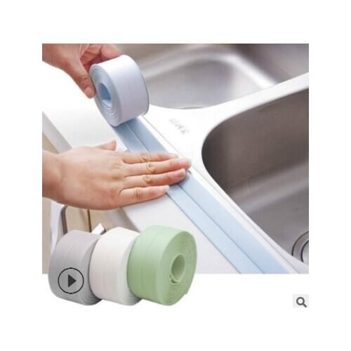 Kitchen joint sealing strip waterproof strip bathroom toilet slot corner line paste stickers wall seam shower sink bath strip