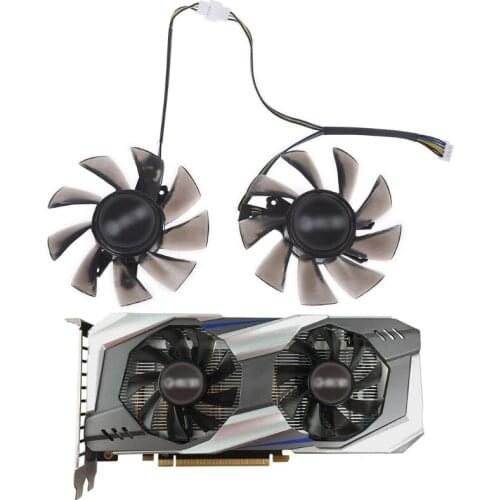2pcs T129215BU VGA Fan Graphics Card Cooling Fan for GALAX GTX 1060 KFA2 GTX 1060 4Pin 12V 0.50A Fan wholesales