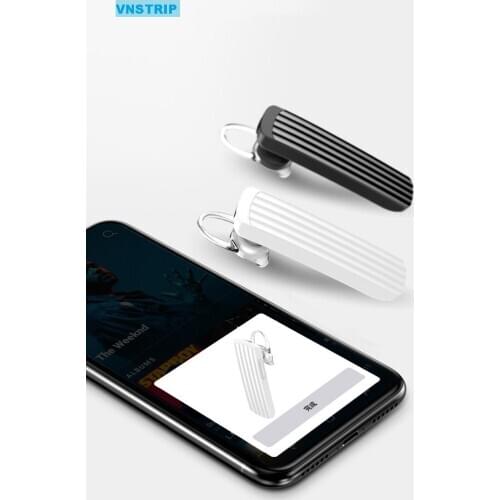 VNSTRIP Phone call Driving Handsfree bluetooth earbud with Mic in-ear Solo wireless earphone support phone tablet iPad jogging