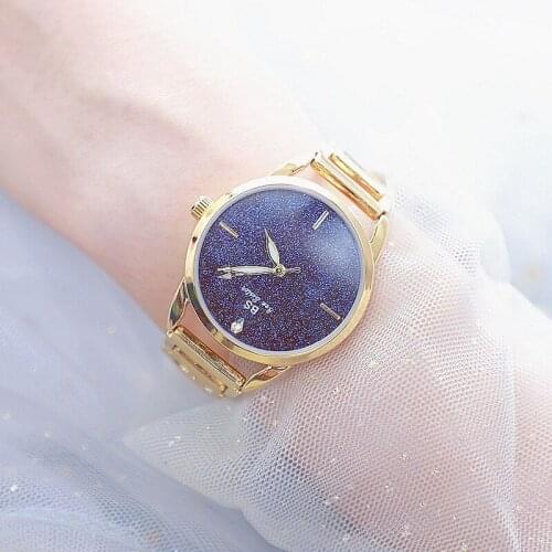 Woman Watches 2019 Famous Brand Starry Sky Watch Woman Dress Diamond Wrist Watch For Women Gold Blue Ladies Watches 2019