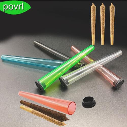 115MM Portable Conical Cigarette Storage Pipe Waterproof Weed Spices Tube Solid Storage Sealing Container Smoke Accessories