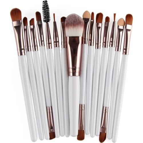 15 Pcs Makeup Brushes Set Eye Shadow Foundation Powder Eyeliner Lip Make Up Brush Cosmetics Beauty Tool Hot Kit