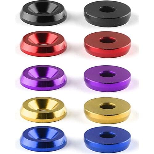 20 Pcs Fender Bumper Washer Bolt Stainless Steel M6x20mm CNC Billet Aluminum Fender Washer Engine Bay Dress Up Kit