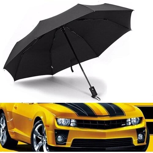 Car Logo Emblem Bumbershoot Gentleman Sun Rain Umbrella Paraguas For Chevrolet Captiva Colorado Cruze Spark Auto Accessories
