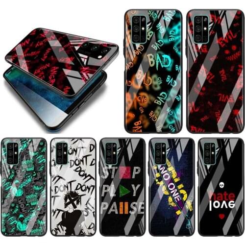 Tempered Glass Hot New Shell Luxury Cover BEST Text Sentence For Honor 30 20 10 9X 8X Pro Plus Lite Phone Case