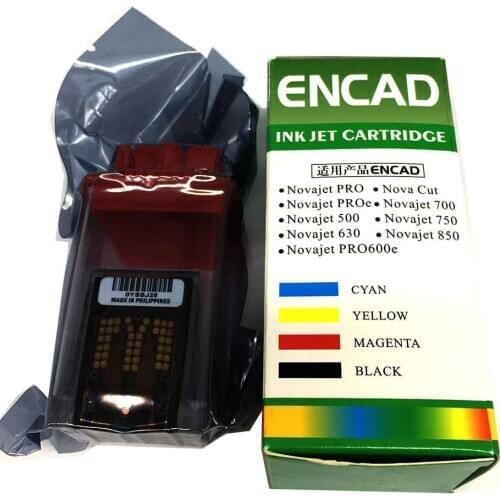 CMYK Printer Ink cartridge for lecai encad novajet 750 505 600 630 500 736 750 850 880 printhead print head 600DPI