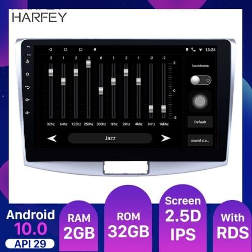 Harfey Android 10.0 10.1inch Car Multimedia player GPS Navi car Radio For 2012 2013 2014 VW Volkswagen Magotan B7 Bora Golf 6