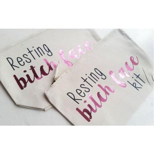 Custom text Bridesmaid Makeup Gift Make Up comestic Lingerie Bags Bridesmaid, Maid of Honour Unique Gift for Bridal Party gifts