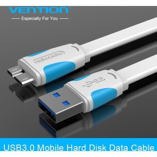 Vention Micro USB3.0 For Samsung S5 Note 3 USB Flex Data Sync Cable Transfer Charger Charging cable i9600 N900 N9000 N9006 N9002