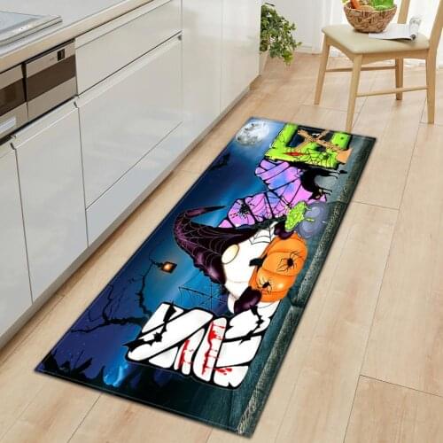 Faceless Doll Letter Floor Mat Door Mat Quick-Drying Anti-Slipping Polyester Anti-Skid Carpet for Home Thanksgiving Halloween