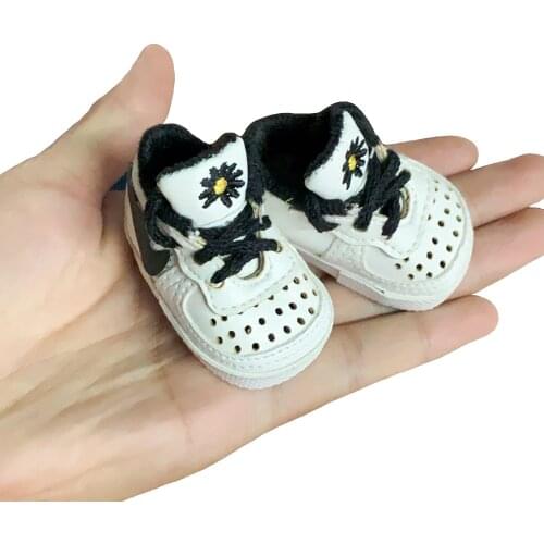 Hot Sale 5.5cm Cute PU Shoes For BJD Dolls 14 Inches Fashion Mini Doll Shoes For EXO Russian DIY Handmade Doll Toy