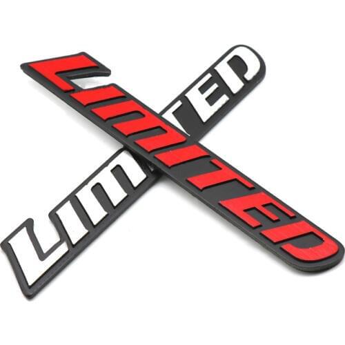 Metal Badge LIMITED Logo Emblem Stickers for Toyota Yaris Avensis Izoa Corolla Tundra Hybrid Car Front Cover Decals Accessories